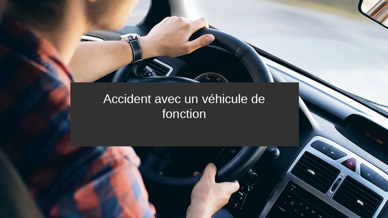 accident vehicule de fonction