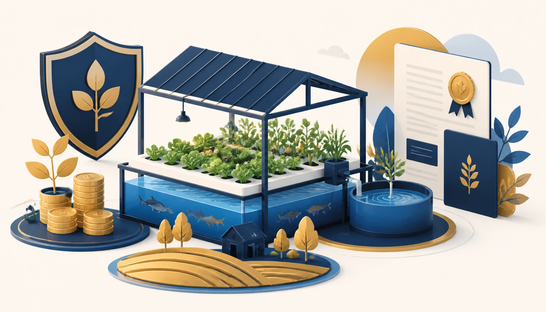 Comment créer une ferme aquaponique : subventions et régime agricole