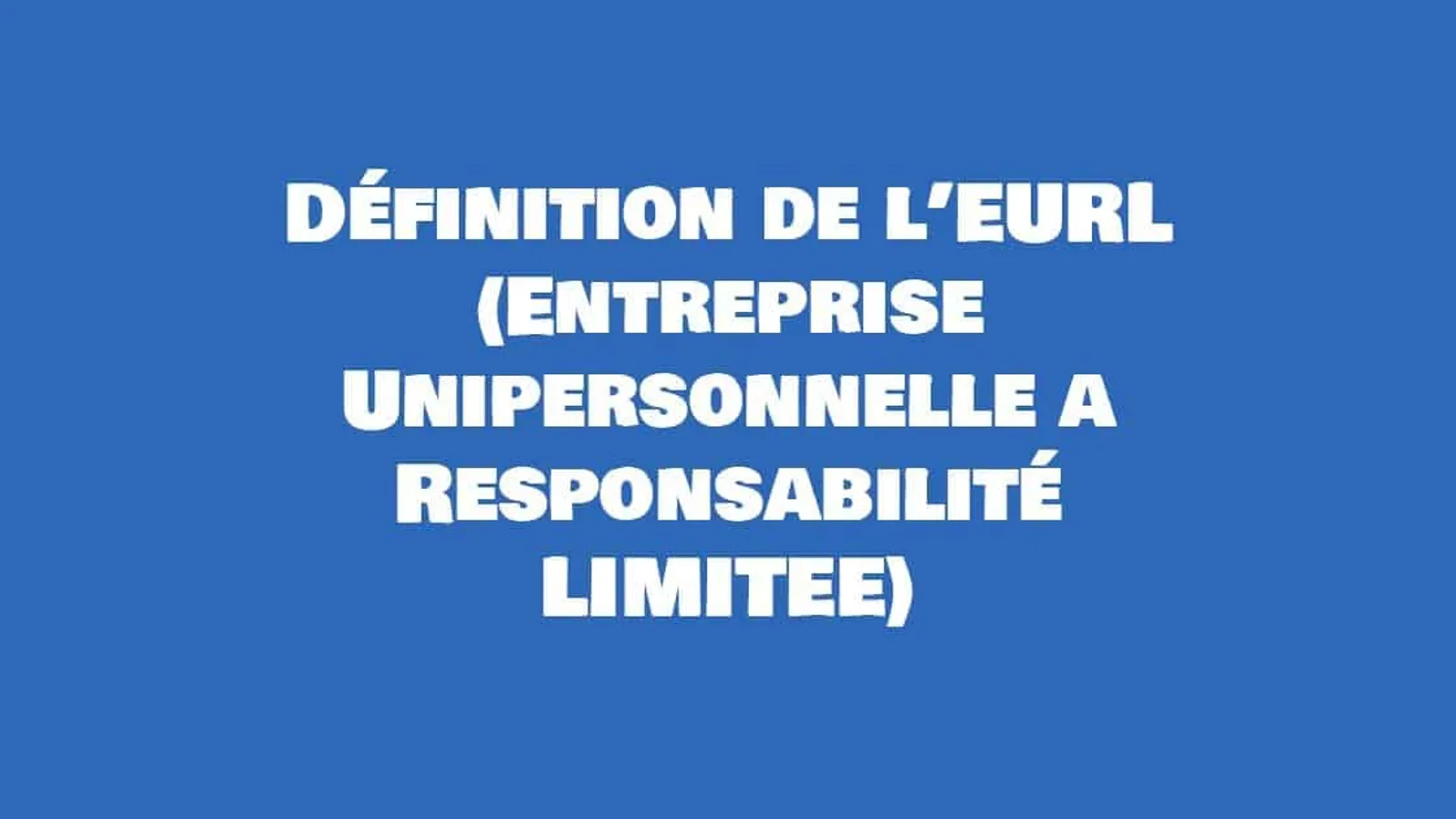 definition eurl