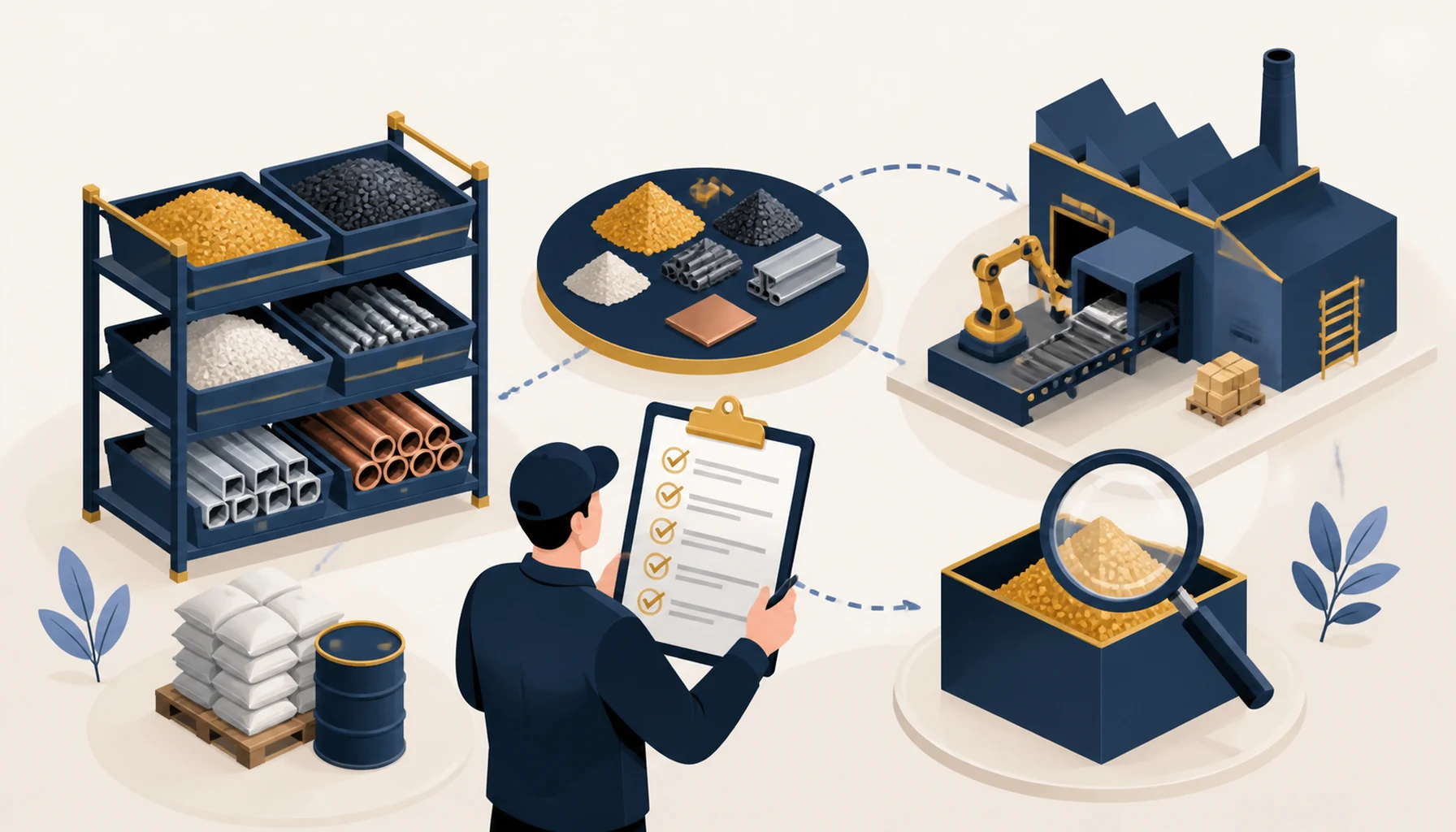 Gestion des stocks de matières premières : méthodes d’inventaire en production