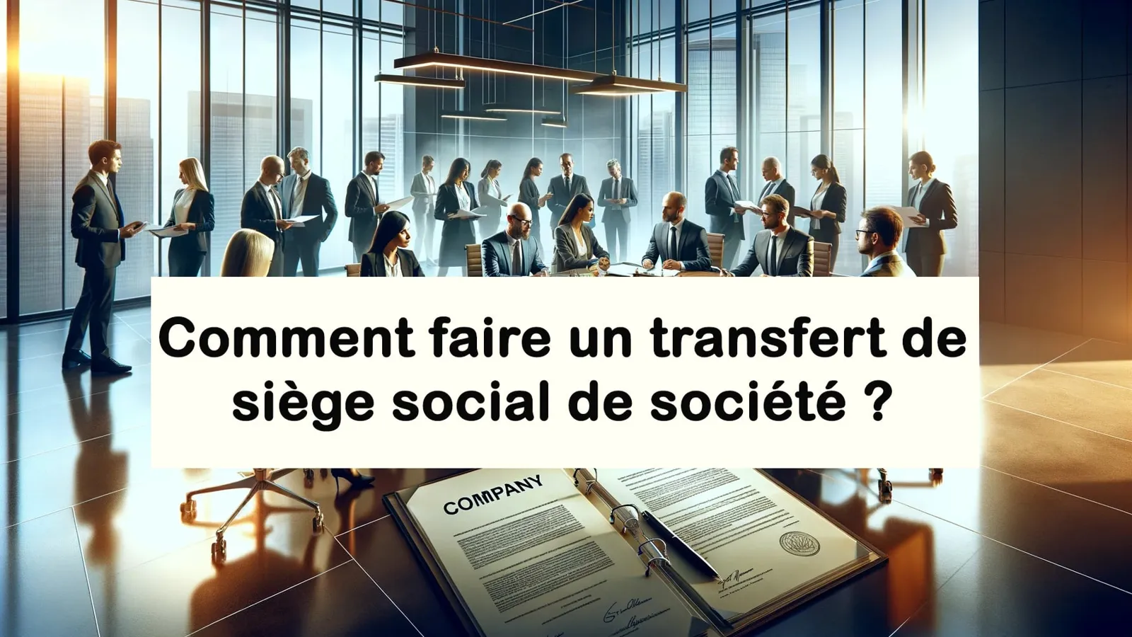 faire un transfert de siège social de société