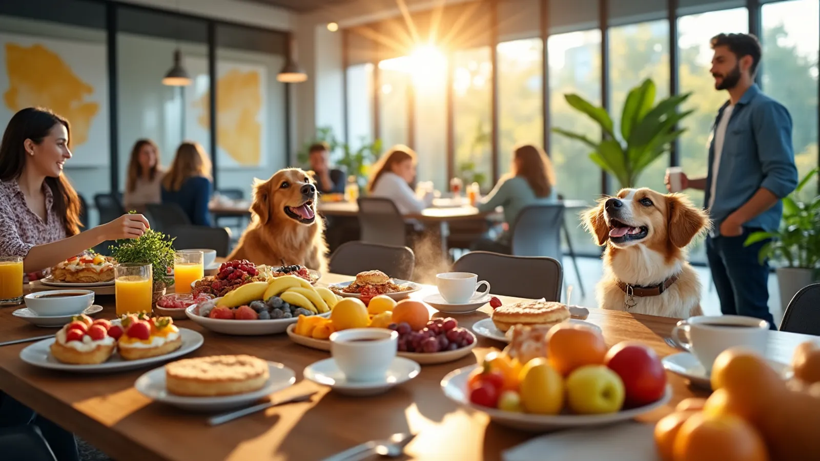 découvrez comment le vendredi se transforme en un jour exceptionnel en entreprise avec un brunch offert, la présence de nos fidèles compagnons à quatre pattes et l'absence de réunions. une journée conviviale et détendue pour booster la productivité et renforcer les liens d'équipe.