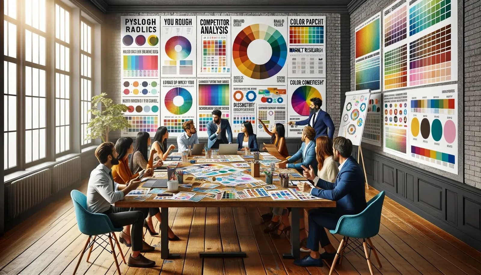 bien analyser la palette de couleurs