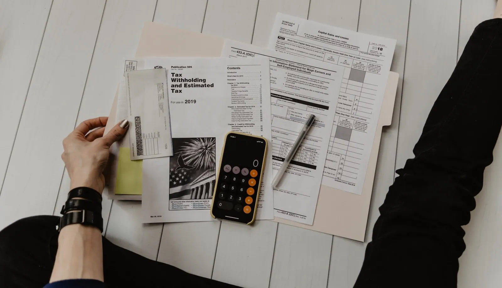 déclaration en fonction de l'option choisie