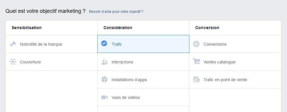 exemples de campagnes sur business manager Facebook