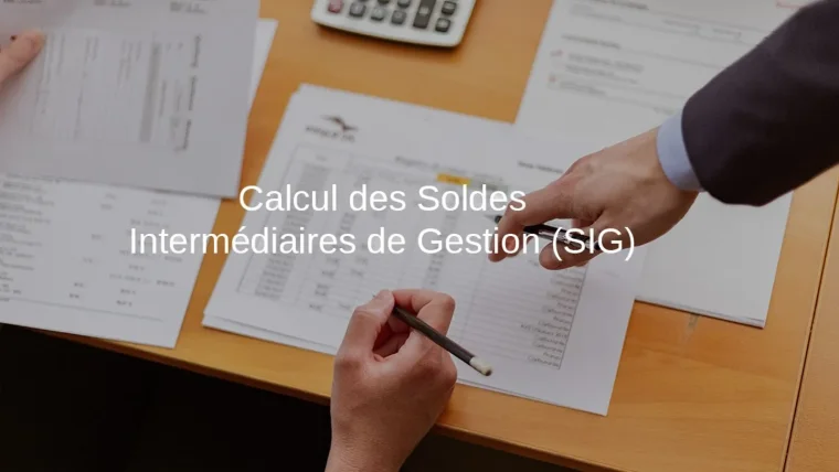 calcul des soldes intermediaires de gestion