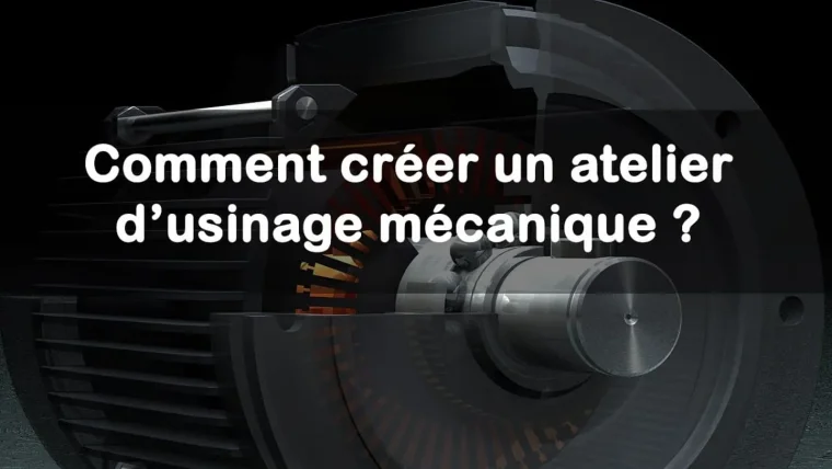 creer atelier usinage mecanique