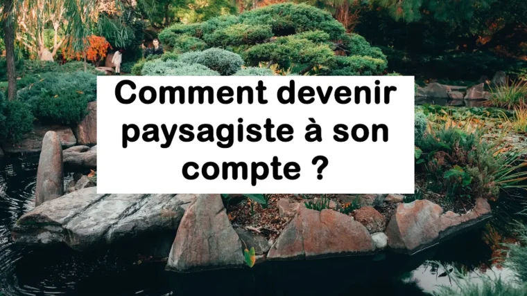 devenir paysagiste à son compte