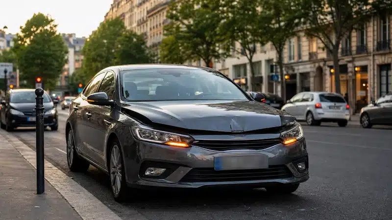 accident avec un véhicule de fonction