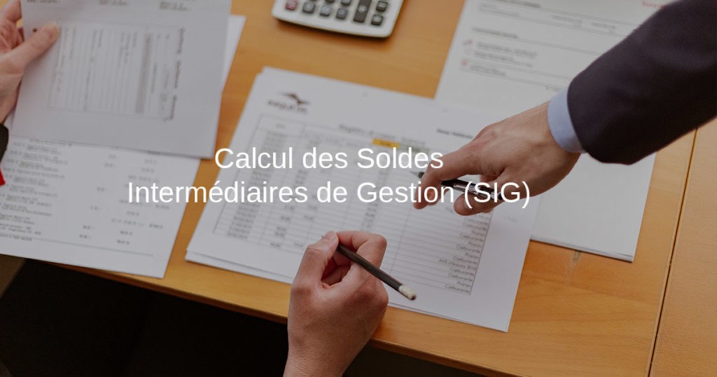 calcul des soldes intermediaires de gestion