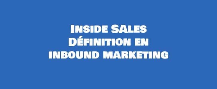 inside sales dedinition marketing