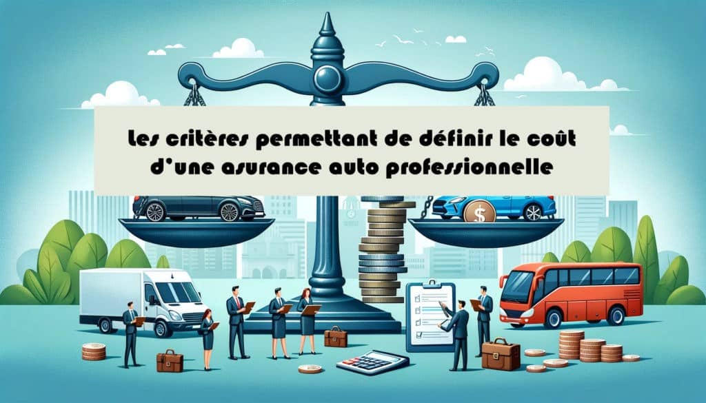 criteres cout assurance auto professionnelle