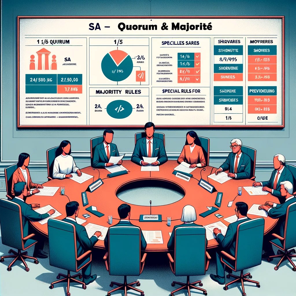 quorum et majorite SA