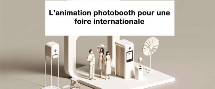 L’animation photobooth pour une foire internationale