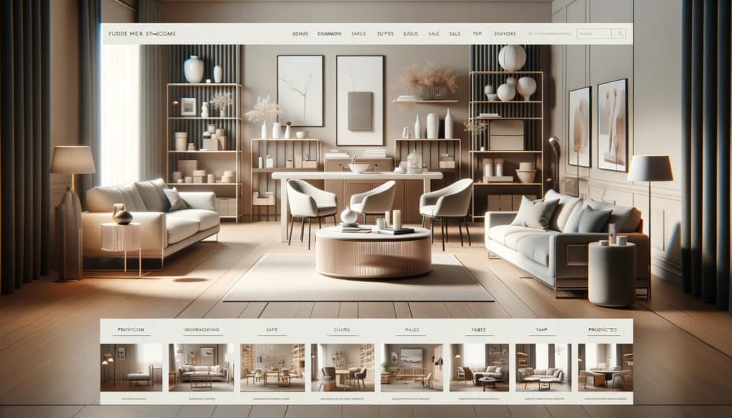 site e commerce de meubles