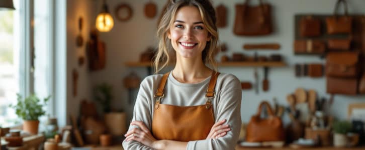 Juliette Quesnot, à seulement 28 ans, réalise son rêve en lançant sa propre entreprise de maroquinerie à Ouistreham, nourrissant sa passion pour le cuir.