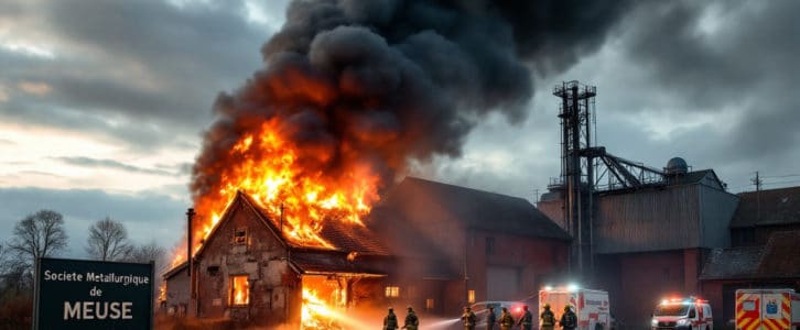 Une entreprise de la Meuse victime d’un incendie maîtrisé en moins d’une heure par les pompiers