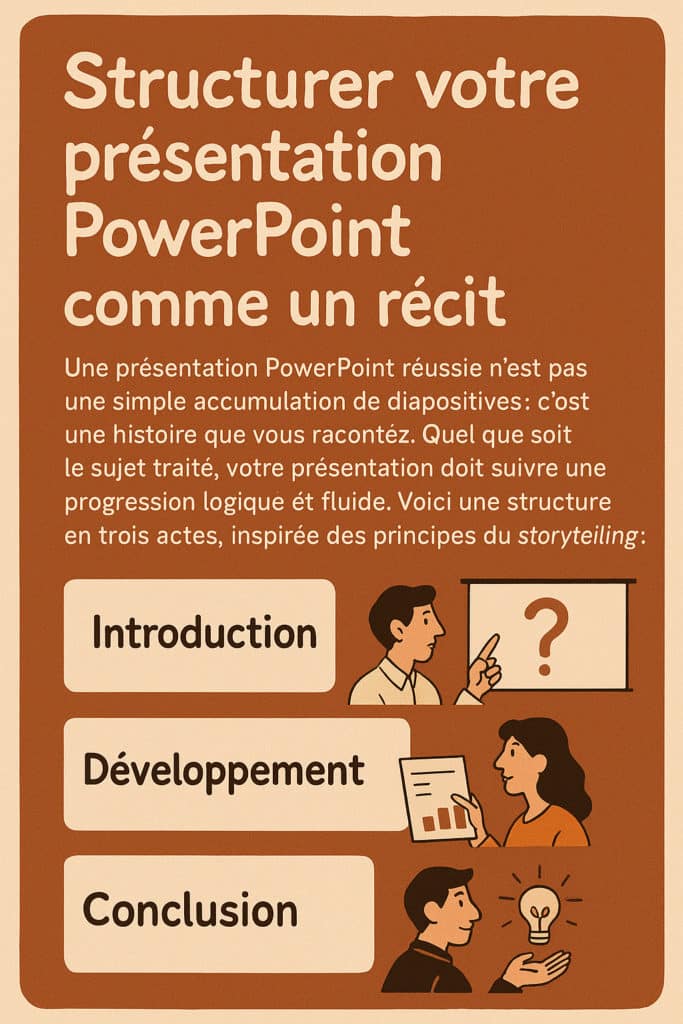 structurer un powerpoint correctement comme un récit