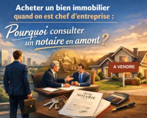 Acheter un bien immobilier quand on est chef d’entreprise : Pourquoi consulter un notaire en amont ?