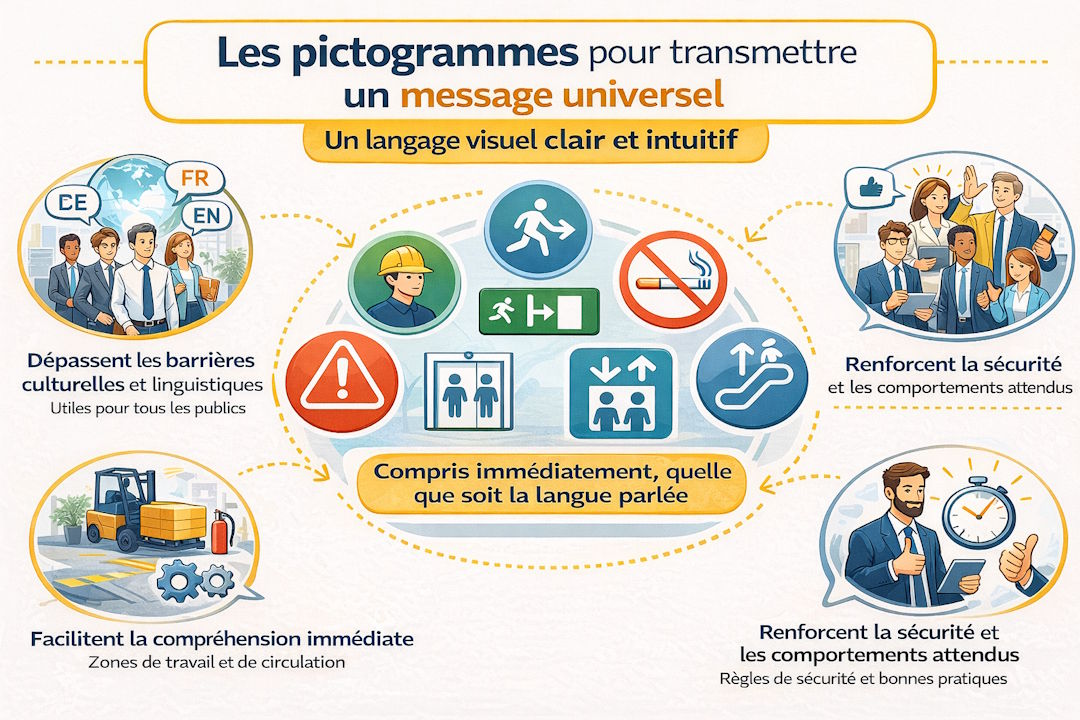 signalétique d'entreprise pictogrammes